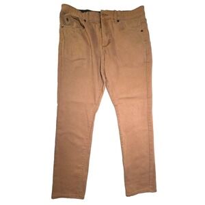 G Fried Denim Jeans Mens 34x32 Khaki Straight Stretch Pants Cotton Blend NWOT